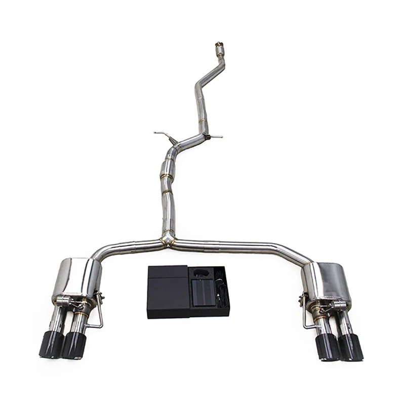 

Race Sport Valved Muffler For AUDI A4/A5 B8 2.0T 2016-2022 Stainless Steel Exhaust Pipe Tuning Catback Exhausted With Controller