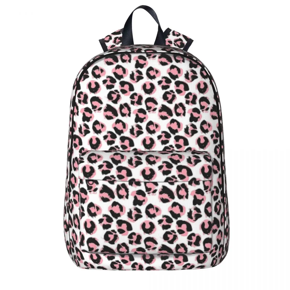 Pink Leopard Backpacks Large Capacity Book bag Shoulder Bag Laptop Rucksack Waterproof Travel Rucksack Children School Bag