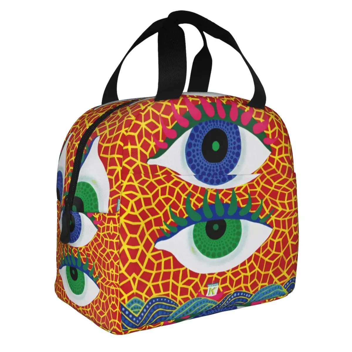 

Дизайнерский Ланч-бокс Yayoi Kusama в виде грибов, портативный термоконтейнер для пикника с изоляцией для женщин и девушек