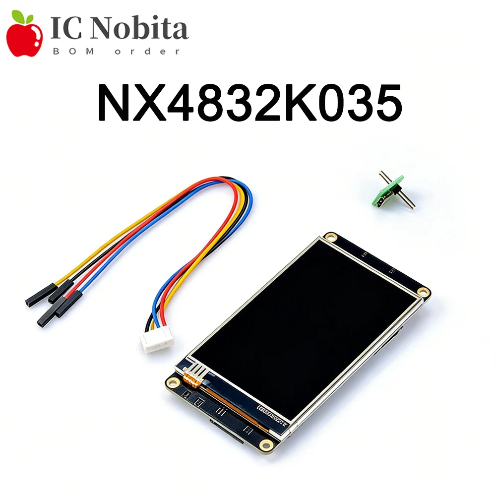 NX4832K035 Enhanced 3.5 Inch HMI Resistive Touch Display TFT LCD Module 480x320 UART Serial GPIO 32MB Flash for Arduino DIY