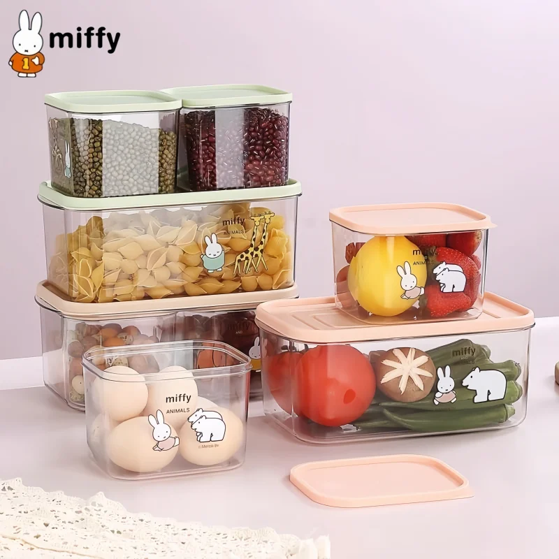 conjunto-de-3-caixas-de-conservacao-a-vacuo-miffy-recipientes-transparentes-para-alimentos-micro-ondas-e-refrigerador-organizador-de-cozinha-fofo