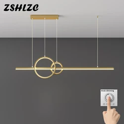 Modern LED Ceiling Chandeliers With Remote Control Table Dining Kitchen Bar Hanging Pendant Home Decor Lighting Smart Fixtures