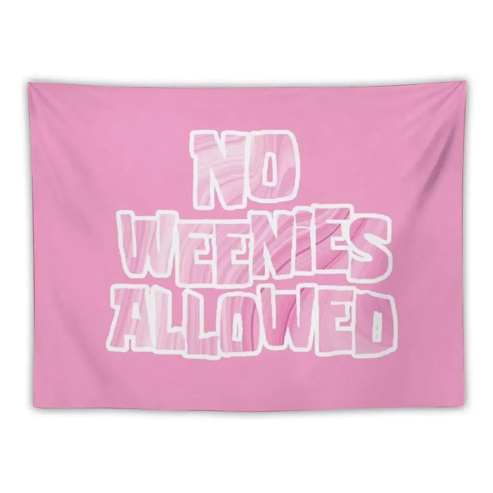 No Weenies Allowed Tapestry Living Room Decoration Wall Art Aesthetic Room Decorations House Decor Tapestry