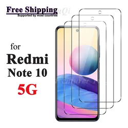 Screen Protector For Redmi Note 10 5G Xiaomi, Tempered Glass HD Crystal 9H High Aluminum Transparent Case Friendly