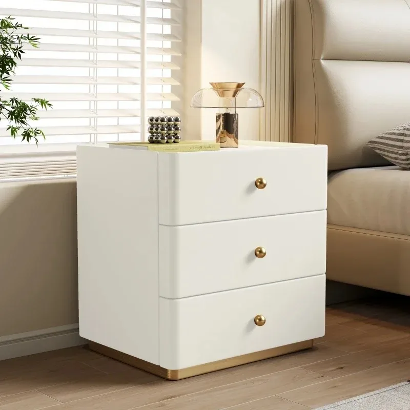 

Fashion Nordic Bedside Table With Drawers Space Saving Interior Night Table Aesthetic Design Mesitas De Noche Salon Furniture