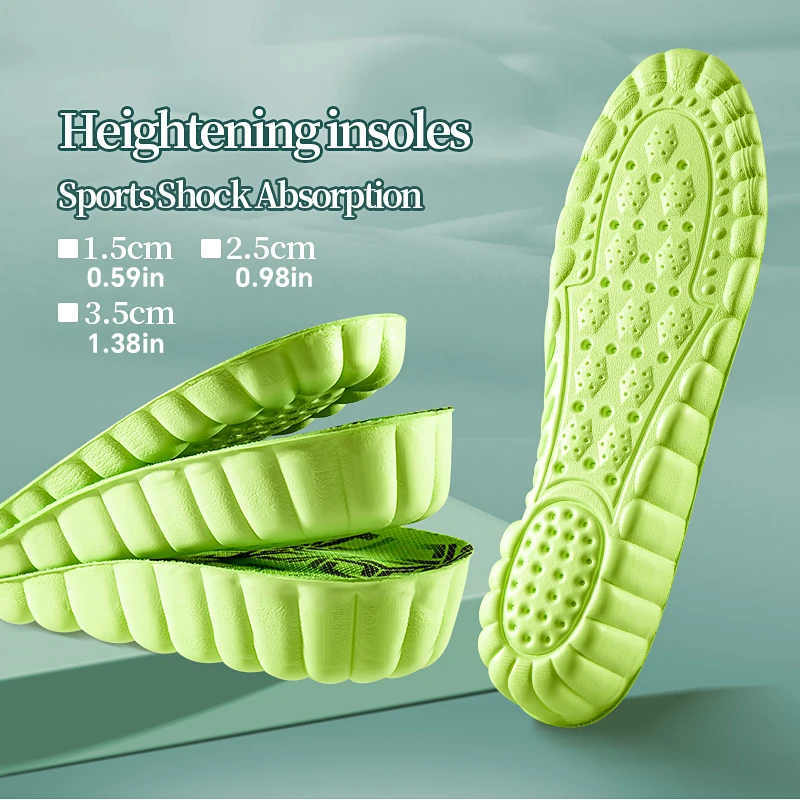 1 Paar Höhenerhöhende Schuheinlagen für Damen und Herren, Weiche Komfort-Lauf- und Sporteinlagen für Füße, 1,5/2,5/3,5cm Erhöhende Schuhpolster – Detail 6