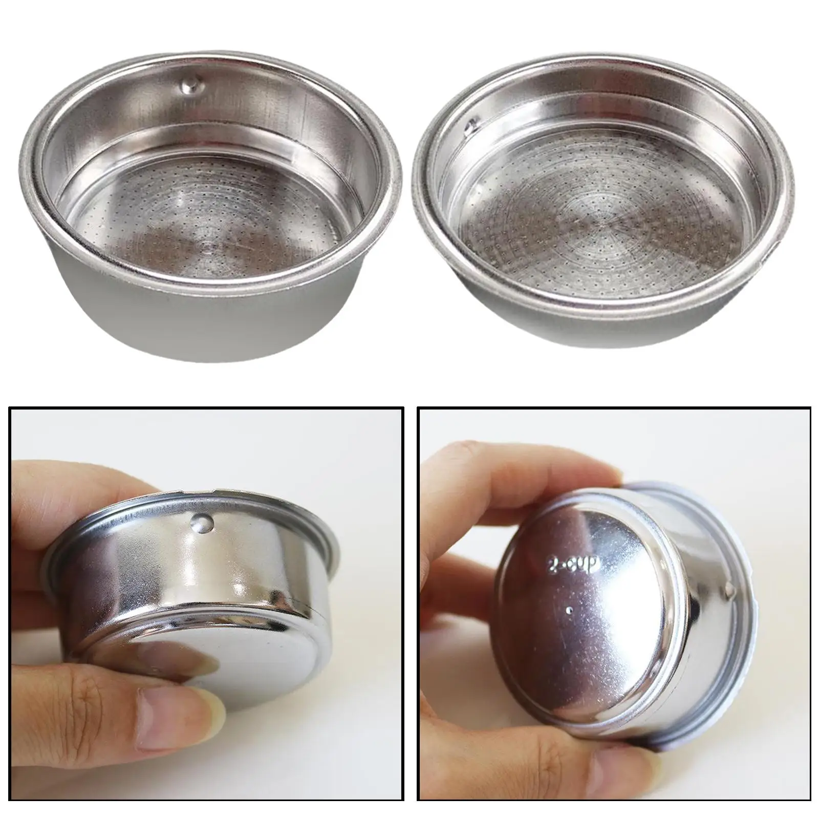 Stainless Coffee Pressurized Cup Filter Basket 1- BPA- Bowl