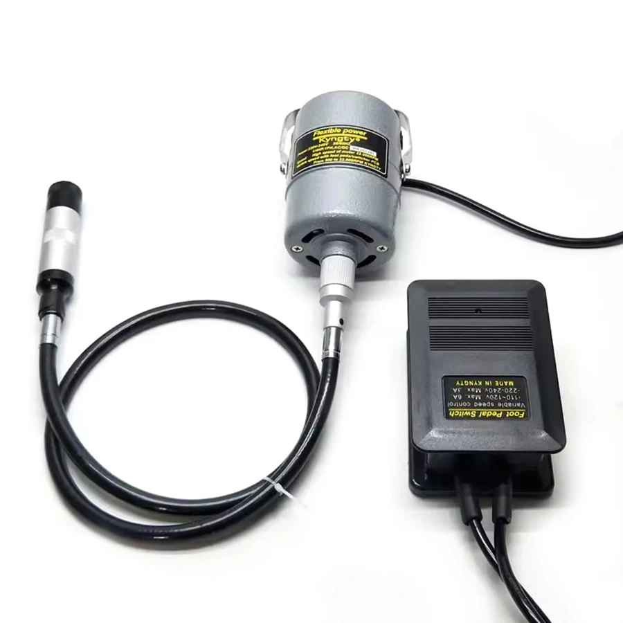 

22000 RPM Jewelry Making Tools Taiwan Flex Shaft Machine / Flexible Power Carver Polishing Machine Jewelry