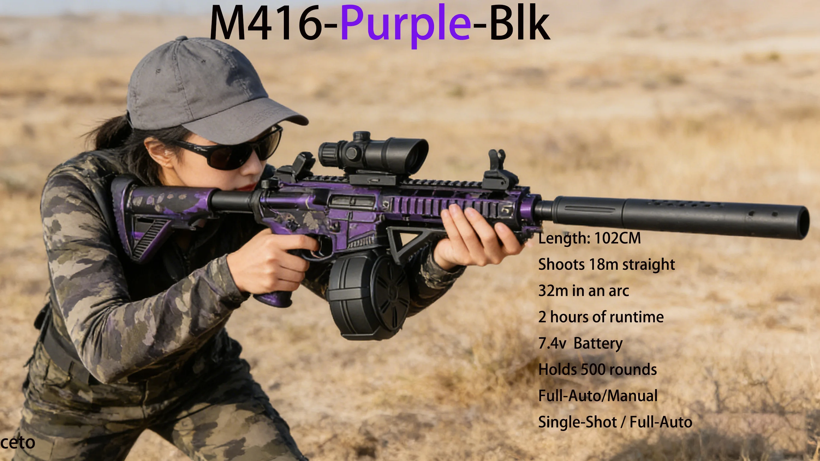 M416 Gel Blasters pour Parent enfant liaison changement de couleur automatique pistolet à bille Gel famille amusant activité de plein air cadeaux