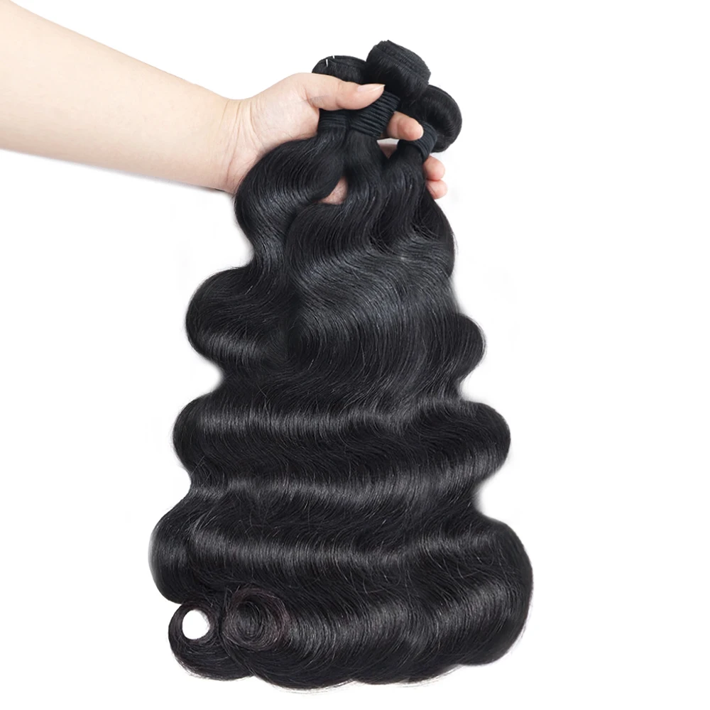 Brazilian Human Hair Body Wave Bundles 10-40 Inches 1 3 4 Bundles Remy Human Hair Extensions Double Weft Human Hair Bundles