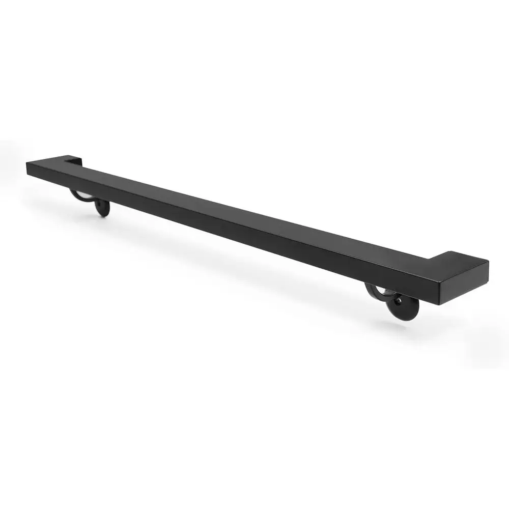 

Handrail Stair Rail Metal Railing Grab Bar Kit, Staircase Handrails, Matte Black