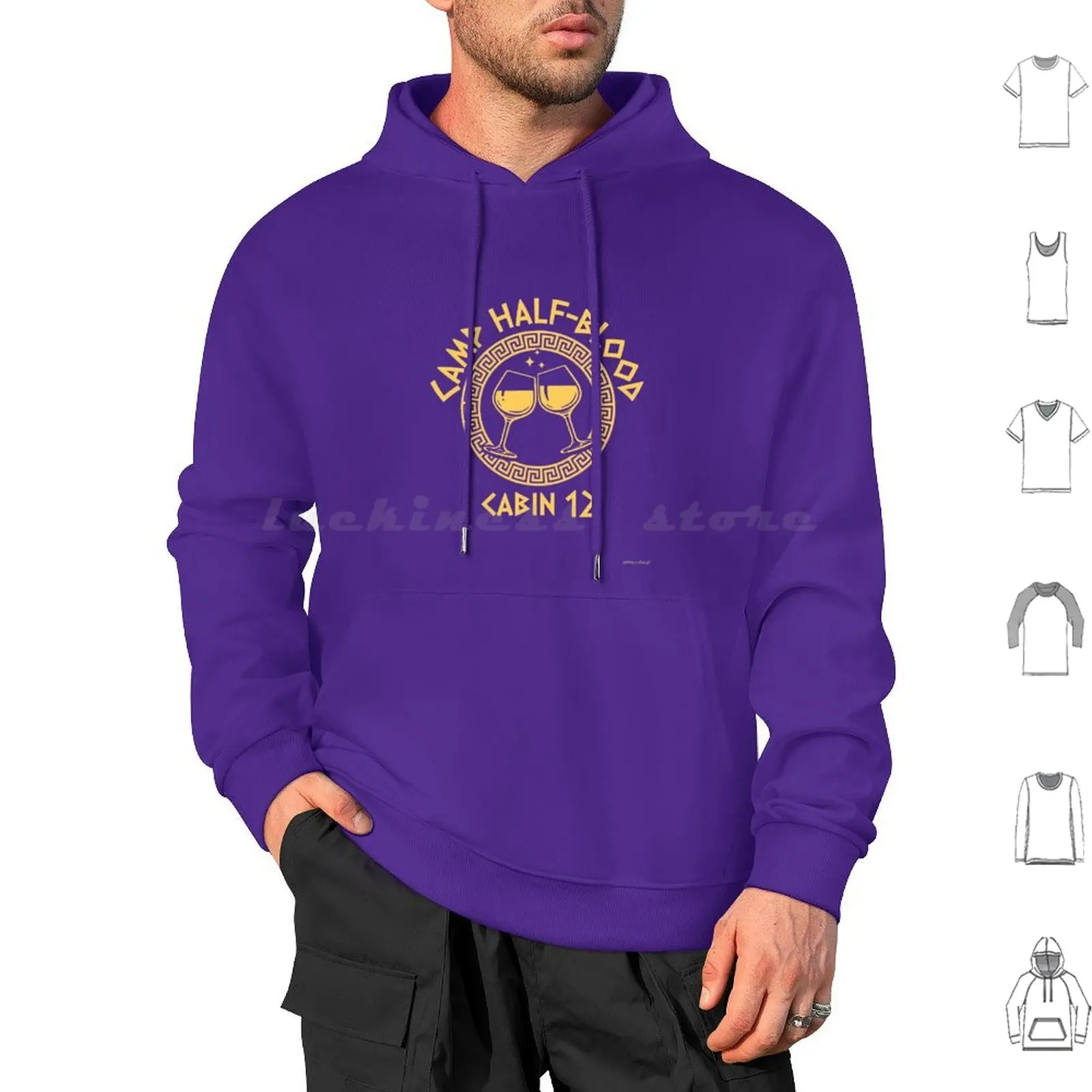 

Hoodie Camp Half-Blood Хлопковая толстовка с длинными рукавами Camp Half Blood Pjo Hoo Toa Percy Jackson Fanart Cabin Twelve Cabin 12