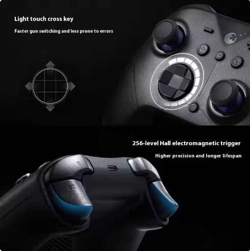 وحدة تحكم ألعاب GuliKit ES/ES PRO Esports ثلاثية الوضع مع عصا تحكم Hall/TMR PC/Android/Switch/سطح المكتب/ملحقات ألعاب الكمبيوتر المحمول هدية