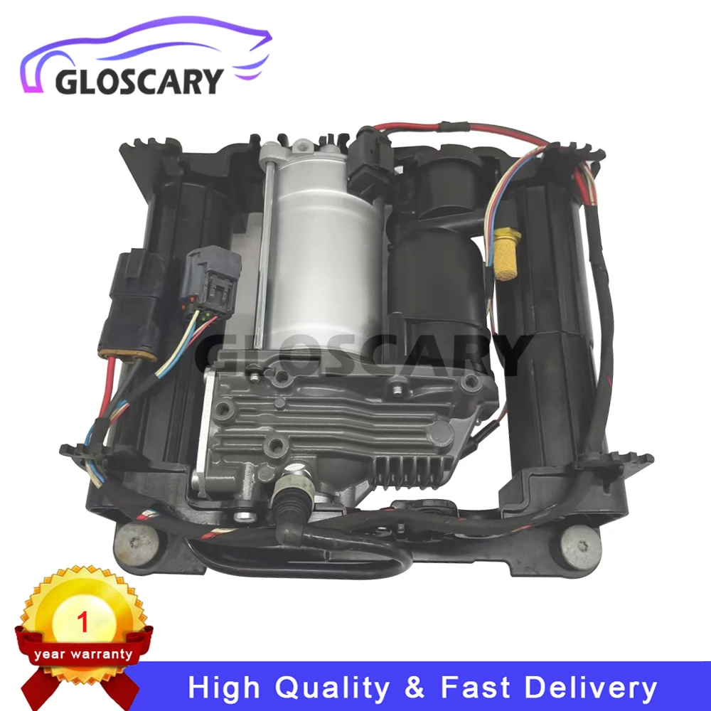 AMK Air Suspension Compressor Pump Assembly with Bracket For Land Rover Range Rover L322 HSE Supercharged 2002-2012 LR041777