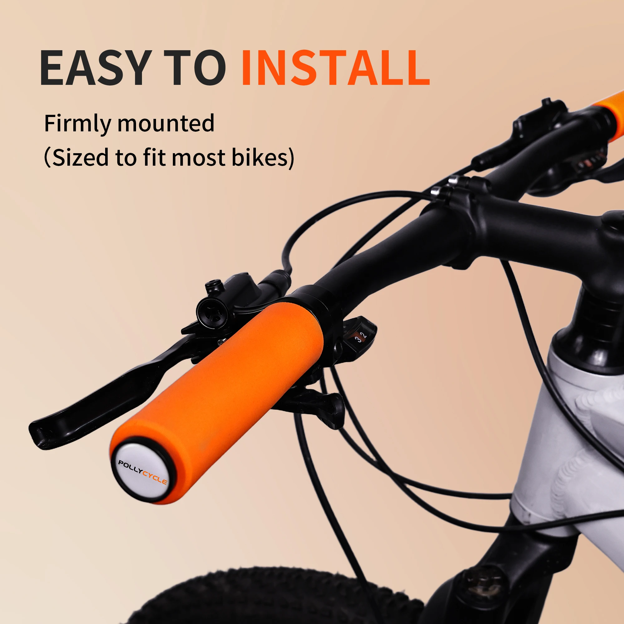 

Silicone Shock-Absorbing Bicycle Grips Parts Bilateral Lock Bicycle Handlebar Grips Lock on Handles Non-slip Cuffs Bike Part