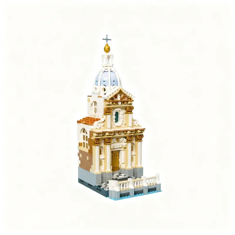 Image of 1642-teiliges MOC Piratenseilschiff Sleepless Nights Bay Chapel Modell Weltraum-Kampfflieger DIY Display-Bausatz Deko-Set