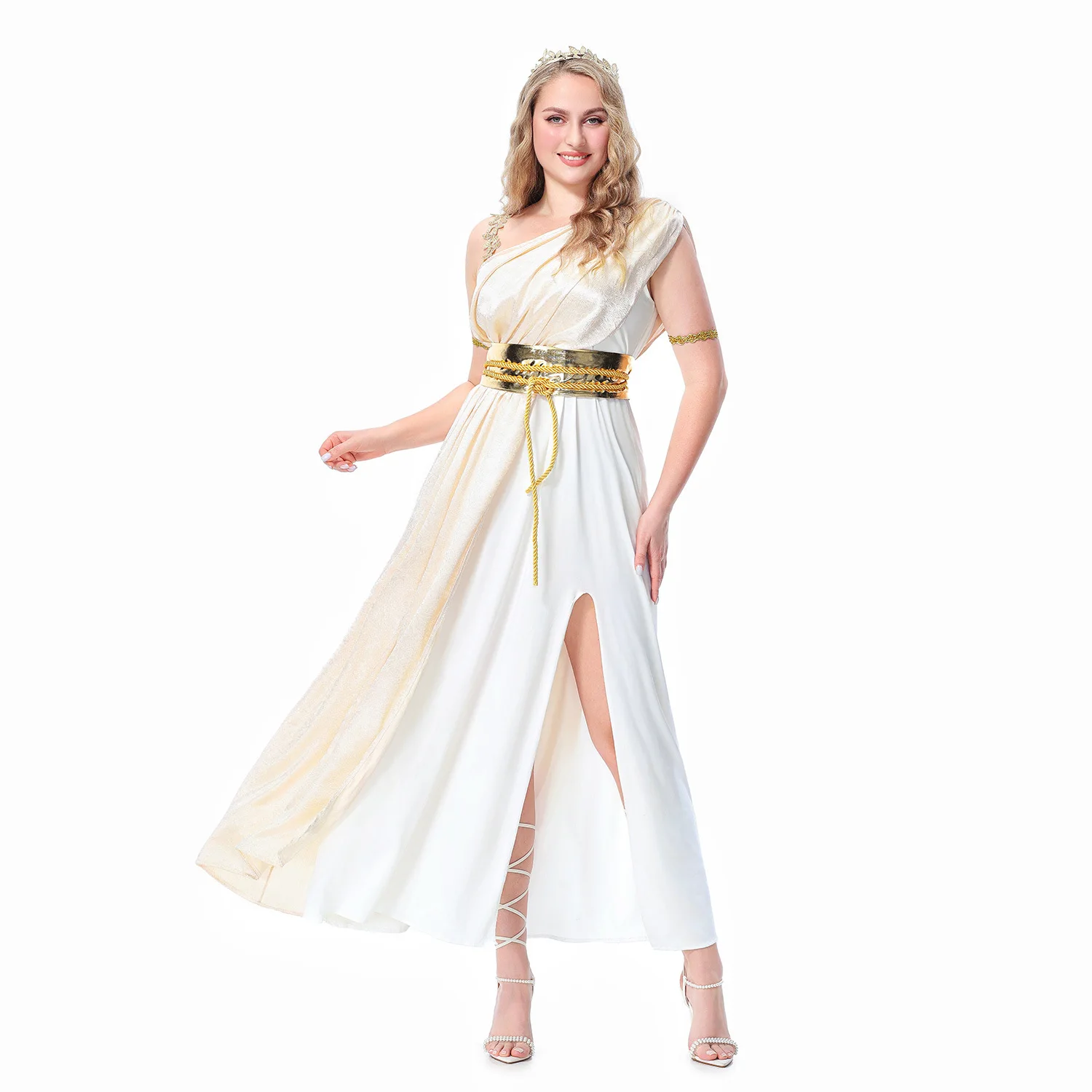 Conjunto de Disfraz de Toga Griega para Mujer, Disfraz de Halloween, Disfraz de Diosa Romana, Traje Griego para Mujer, Disfraces para Fiesta