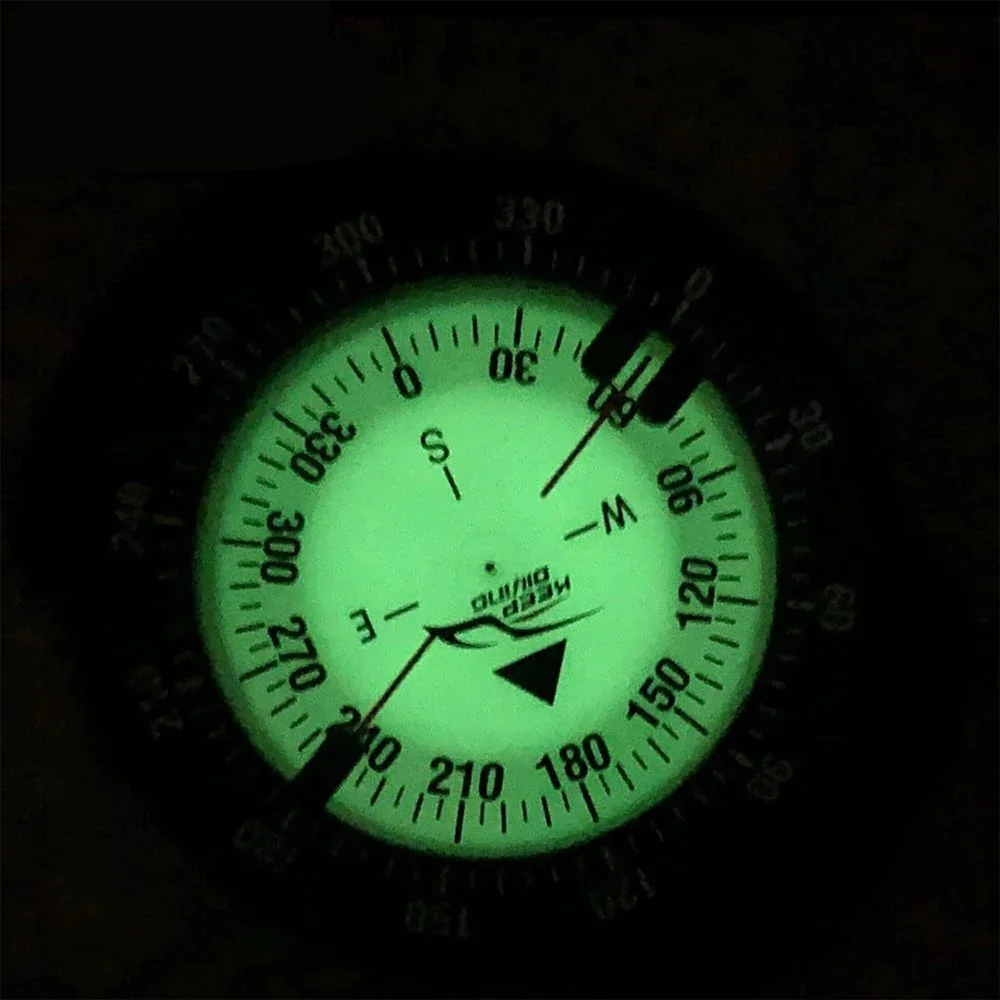 Outdoor Dive Noctilucent Compass Professional Waterproof Navigator Digital Scuba Luminous Balanced Watch For Underwater Swimming