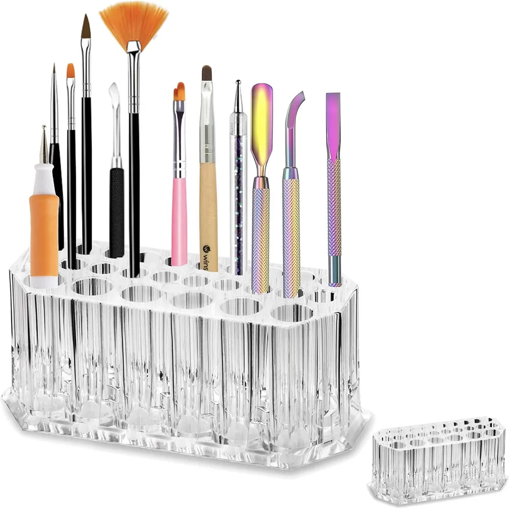 Organizador de Herramientas para Uñas Acrílicas, Estuche de Almacenamiento para Kit de Manicura Profesional, Exhibidor de Maquillaje Recargable