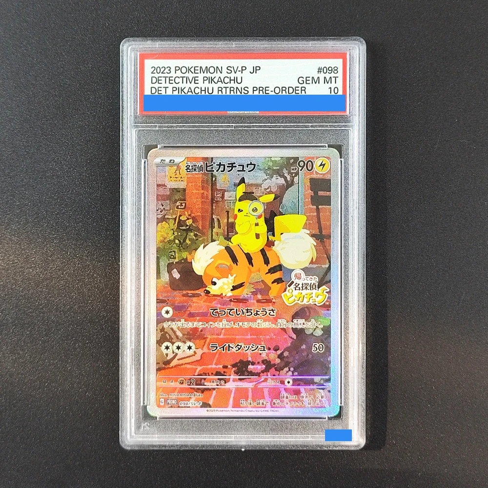 

roxy POKEMON JAPANESE SV-P PROMO #098 DETECTIVE PIKACHU DET RTRNS PRE ORDER 098/sv-p Grading 10 Collection Game Card
