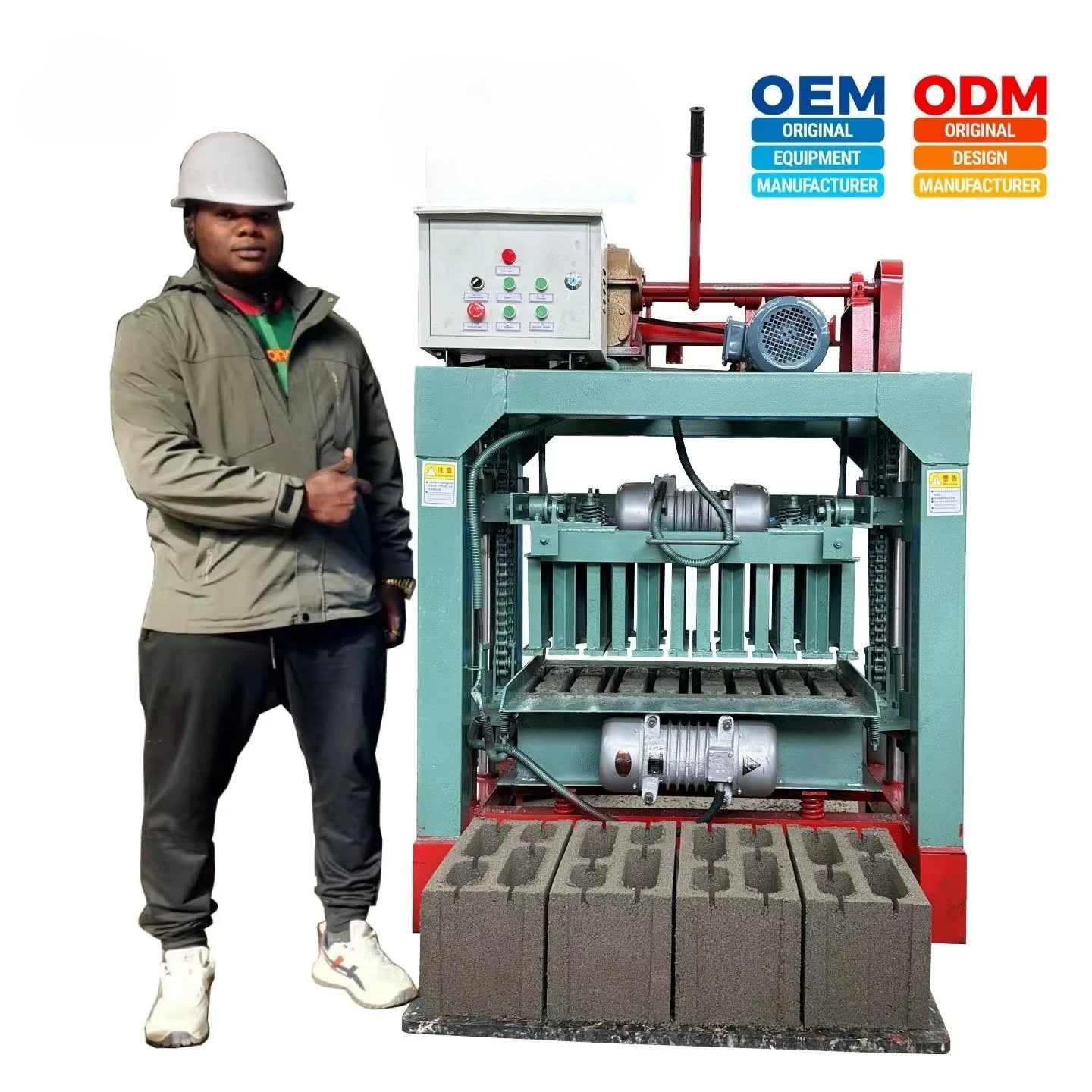 Intelligent Fully Automatic Brick Production Line From Mixing To Stacking For Large Scale Hollow Block Manufacturing