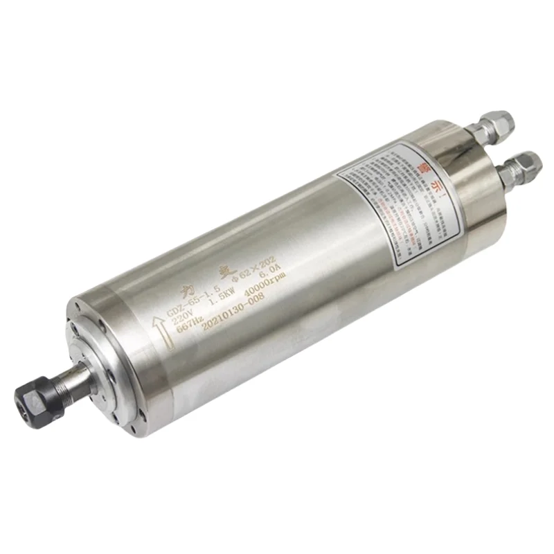 

Carving Machine Water-cooled Spindle Motor 1.5KW-220V-ER11 Speed 40000 Rpm Cnc Spindle Motor Hqd Spindle Motor
