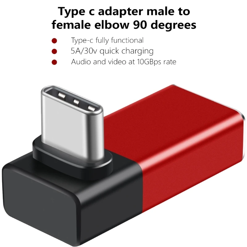 Adaptadores USB TypeC 40Gbps PD240W Conectores carregamento rápido para tablets telefones