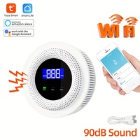 Tuya WiFi Natural Gas Leak Detector LPG Leakage Sensor Sound Alarm Reminder Home Kitchen Restaurant Gas Leakage Alarm Detection