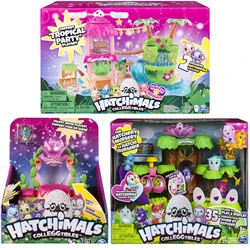 Hatchimals CollEGGtibles-Conjunto de juguetes para niñas, juego de guardería para mascotas, juego de fiesta Tropical, regalo sorpresa coleccionable, casa de juegos