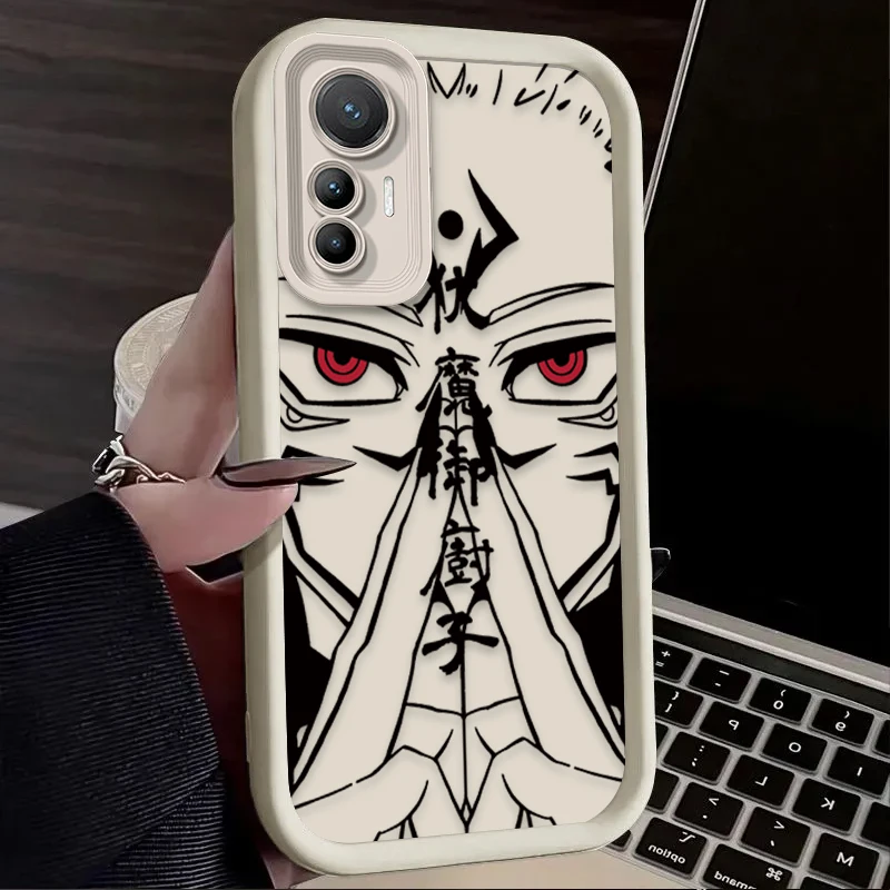 أنيمي Jujutsu Kaisen لينة قضية الهاتف ل Xiaomi Mi 15 الترا 14 13 12 12S 12X 11 لايت 5G NE 13T 12T 11T 14T برو غطاء مقاوم للصدمات