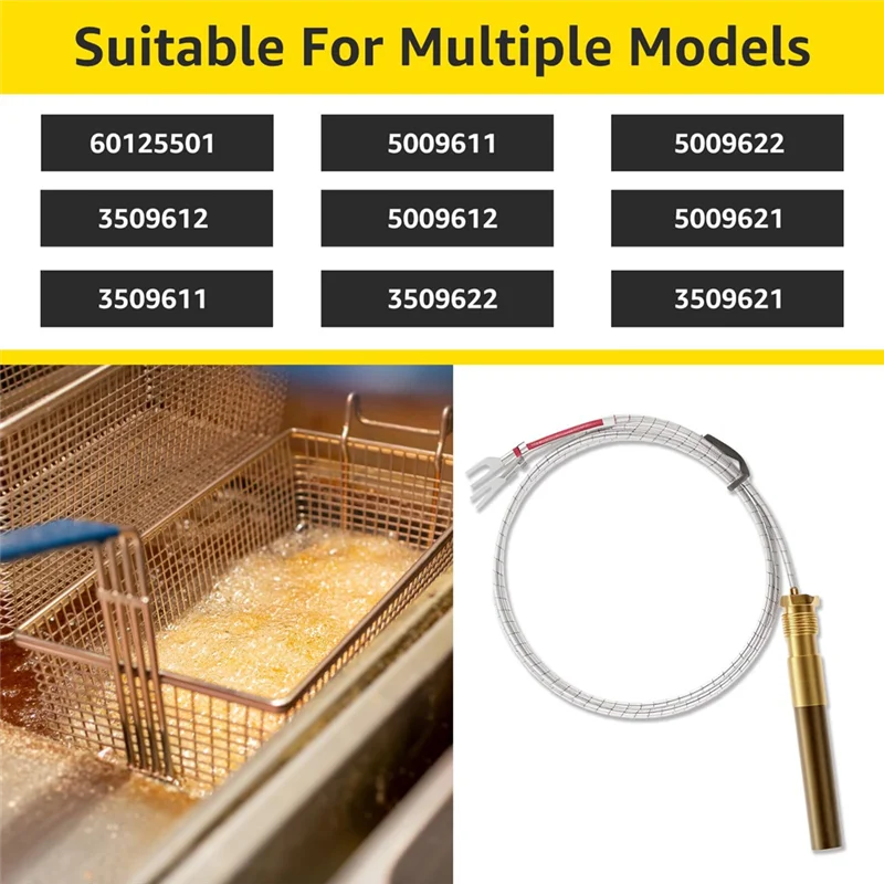 35 "Thermopile สร้าง 750 Millivolt Thermopile เครื่องกําเนิดไฟฟ้าชุดหม้อทอดแก๊ส Cluster Thermocouple Fryer Parts-AT64
