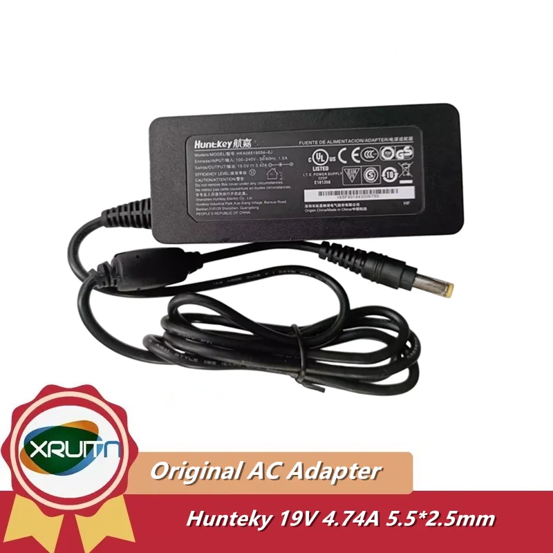 

Original Huntkey HKA06519034-6C 19V 3.42A 65W HKA06519034-6J AC Adapter For Intel NUC GIMI LIGHTANK Laptop Power Supply Charger