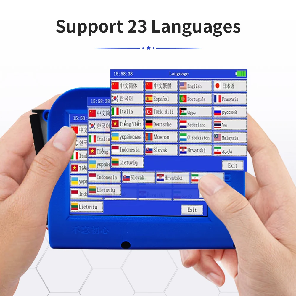 Portable Mini Inkjet Printer Using Fast Dry Ink Cartridge for Glass Printing