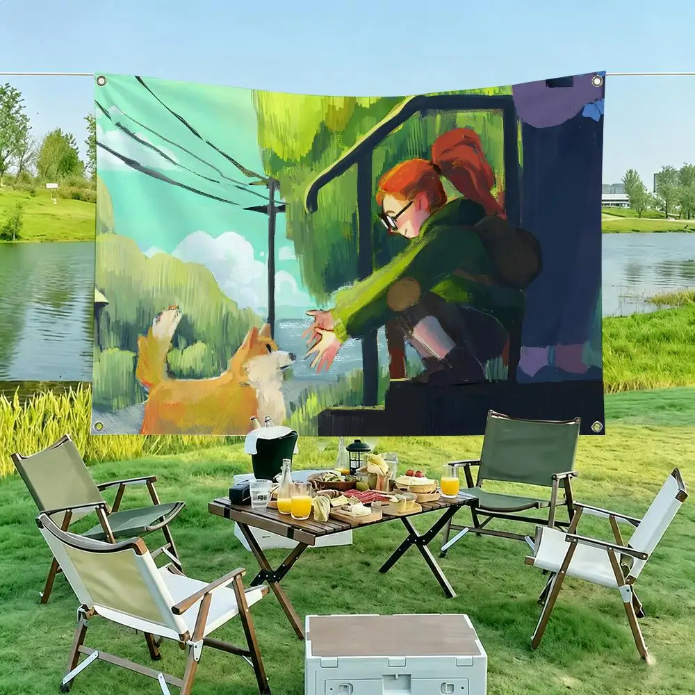 Infinity Train Moive Flags Hanging Banner Home Outdoor Camping Picnic Party Decoration Fashion Best Selling Wall Art Decor