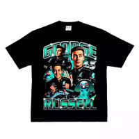 George Russell George Russell F1 Formula Racing American Street Cotton Men's Women's Niche Short Sleeve T-Shirt Top