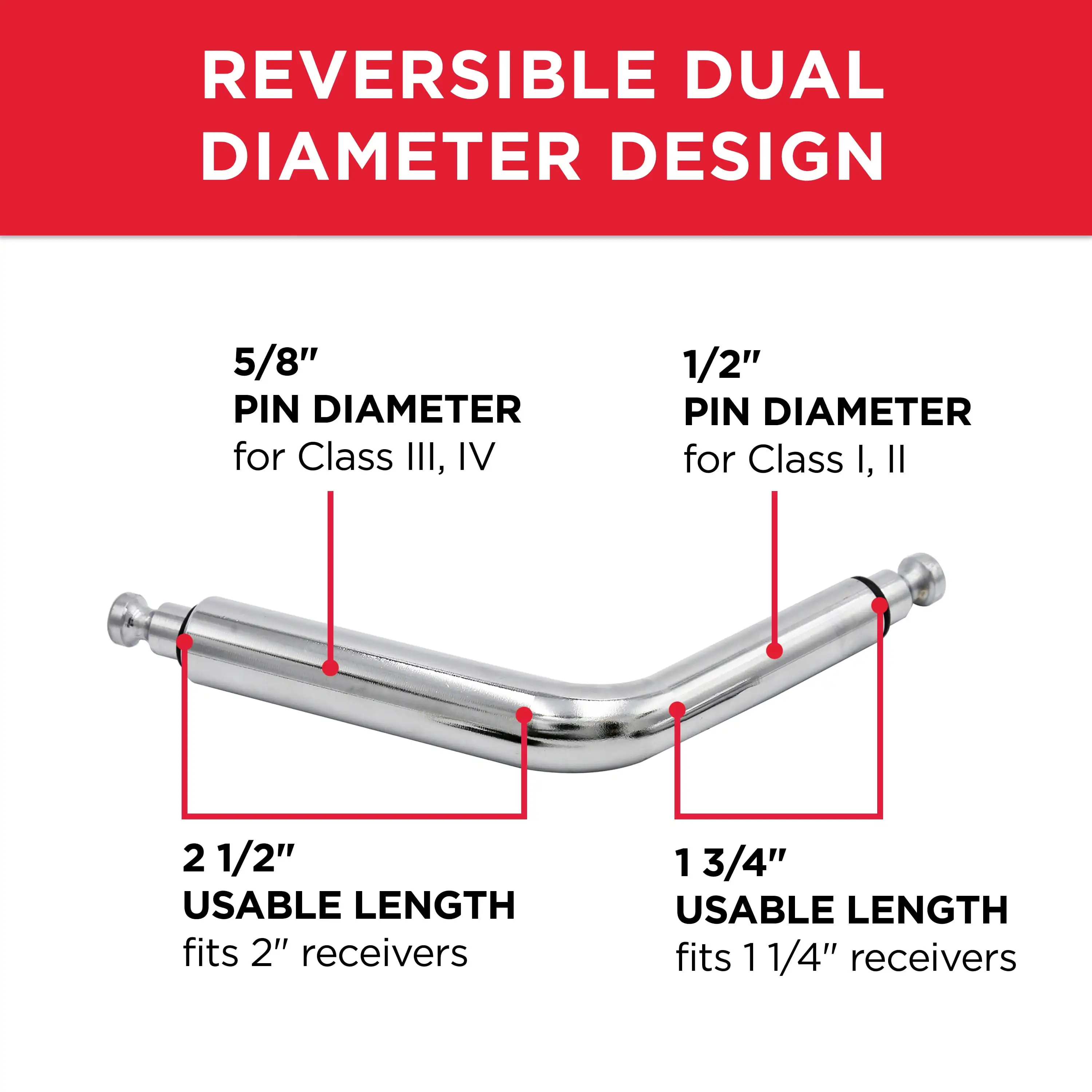 دبوس وصلة قفل منحنية، دبوس 1/2 بوصة و5/8 بوصة، من الفولاذ المقاوم للصدأ، يتضمن مفتاحين