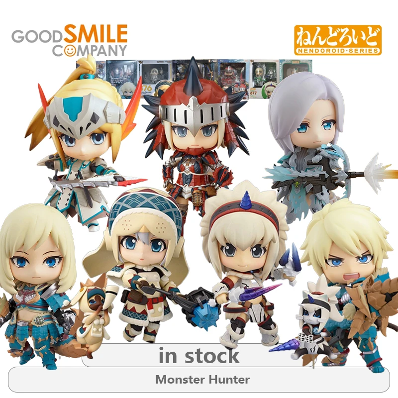 GSC Original NENDOROID-SERIES Monster Hunter serie 1407-DX cazador femenino trueno lobo dragón Alpha figura de acción modelo Juguetes
