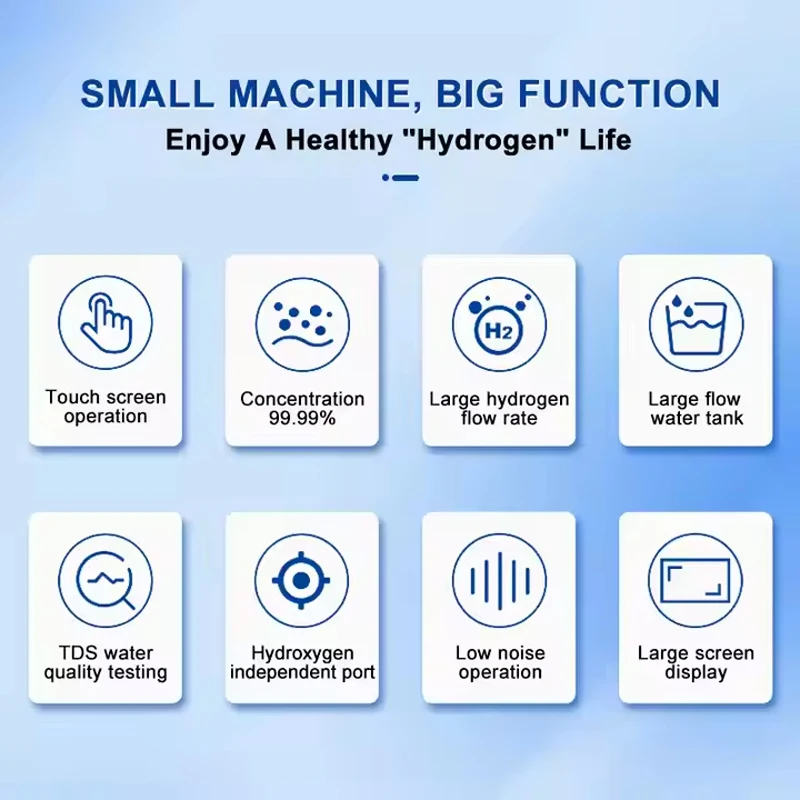 3000ML 4500ML 6000ML Brown Gas Hydrogen Gas Inhaler Hydrogen Inhalation Machine 2 Outlet Medical Grade H2 Generator Machine