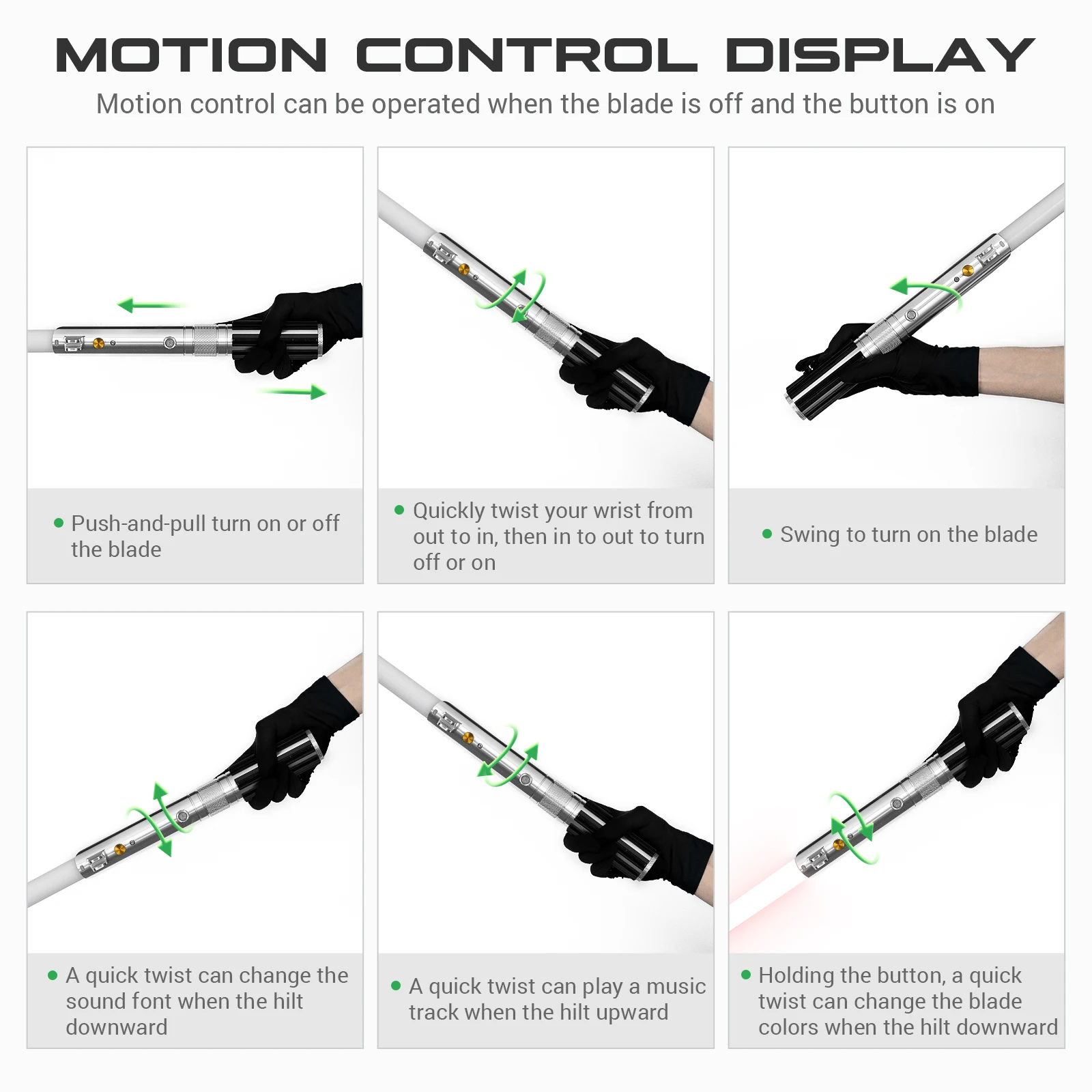 Anakin Skywalker Sable de luz Xenopixel 3.0 Aplicación de oscilación suave Control Cambio de color