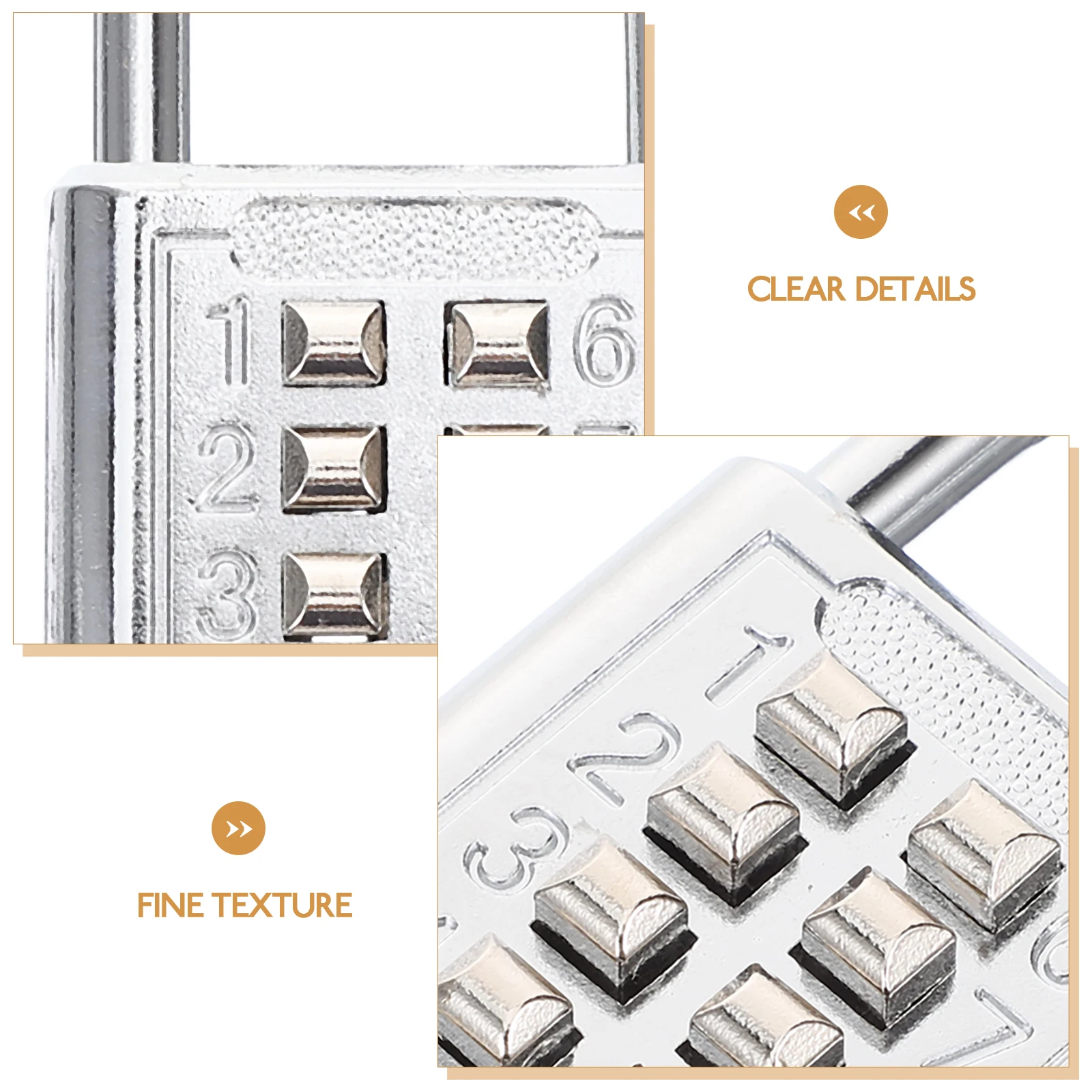 

10 Keypad Combination Lock Metal Padlock For Luggage Locker Gym Toolbox Door Outdoor Anti-Theft Resettable Code Lock