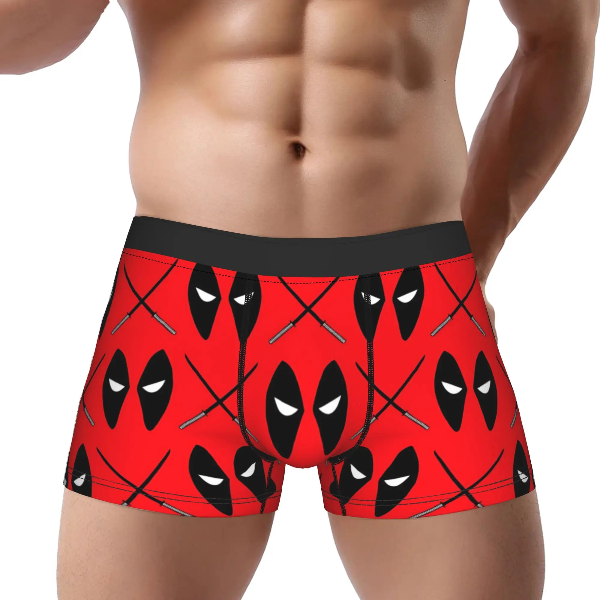 

1piece Eyes Set Deadpool Underpants Homme Panties Man Underwear Ventilate Shorts