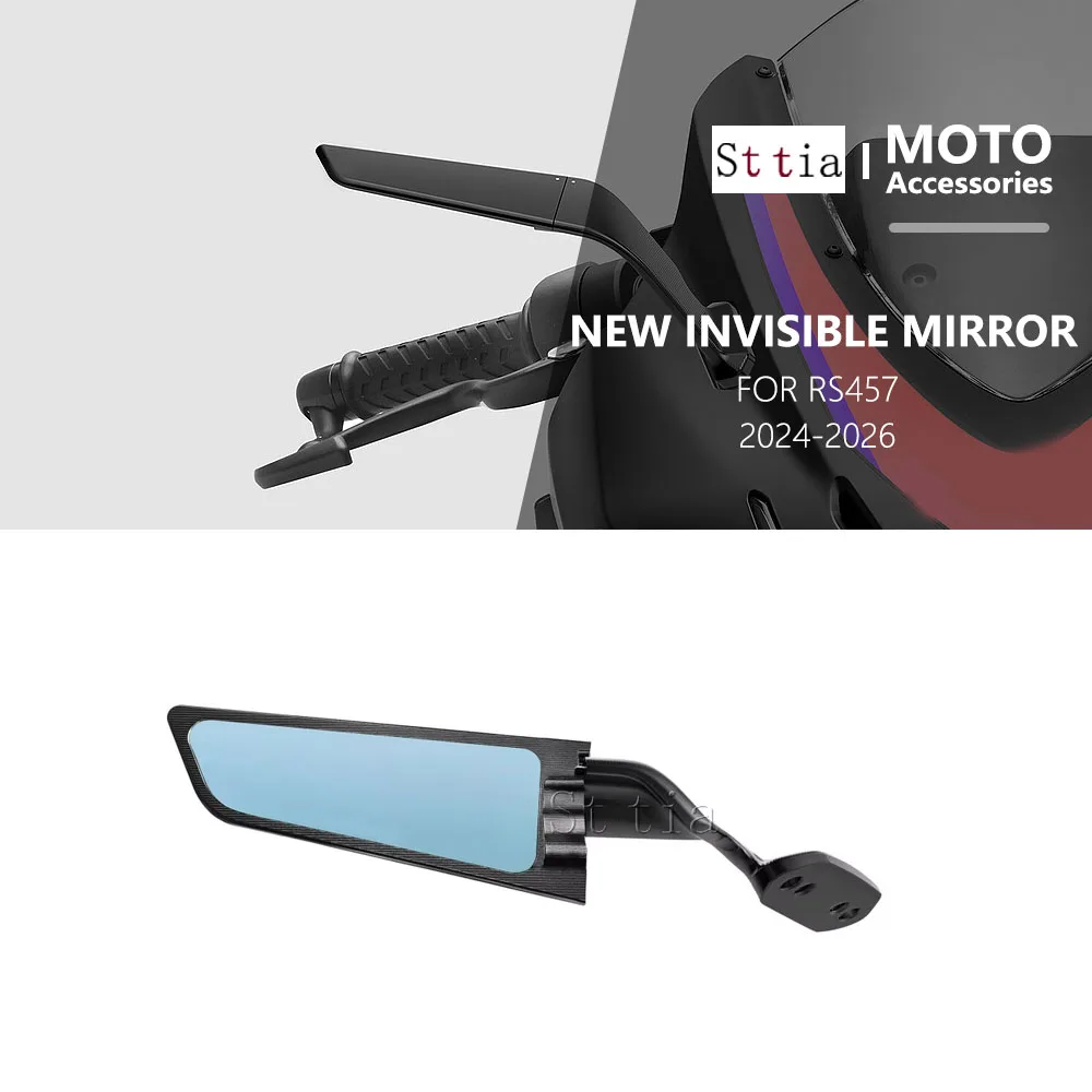 RS457 Rearview Mirror For Aprilia RS 457 2024- Stealth Sport Winglet Mirror Kits Adjustable Stealth Mirrors