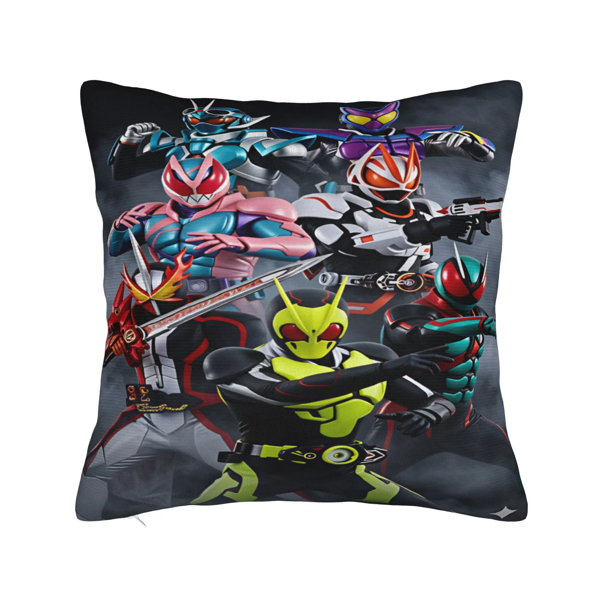 Kamen Rider  Pillow Case  Kawaii Pillow Cover Graphic Pillowcases For Living Room Chair