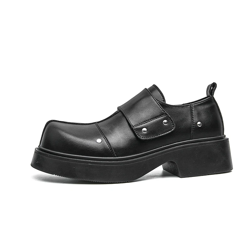 Thick soled men's leather shoes Classic minimalist and comfortable style Work leisure party 38-46 Hot selling youth shoes