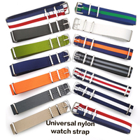 18mm 20mm 22mm Universal wristband Canvas nylon watch strap nato watchband for Rolex Longines Tissot Swatch for SEIKO OMEGA IWC