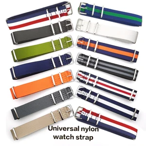 Universal Clock -Armband, Leinwandgurt, Nylon, 18 mm, 20 mm, 22 mm, für Rolex, Longines, Tissot, Seiko, Omega, IWC 8 Hauptverkaufsbänder Armbänder - №3
