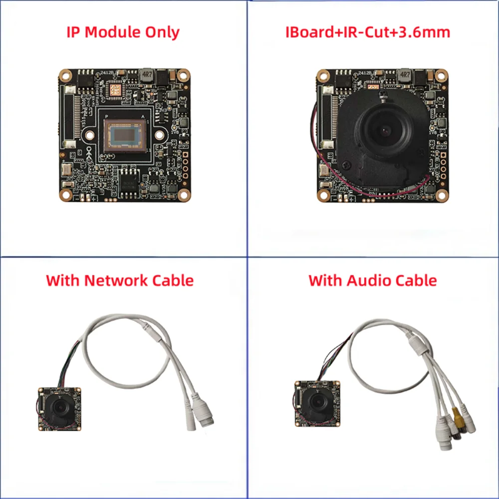 IM20A03 Modulo IPC HD a bassa illuminazione da 2.0 MP Modulo telecamera di rete IP di sorveglianza da 2 MP 60 fps