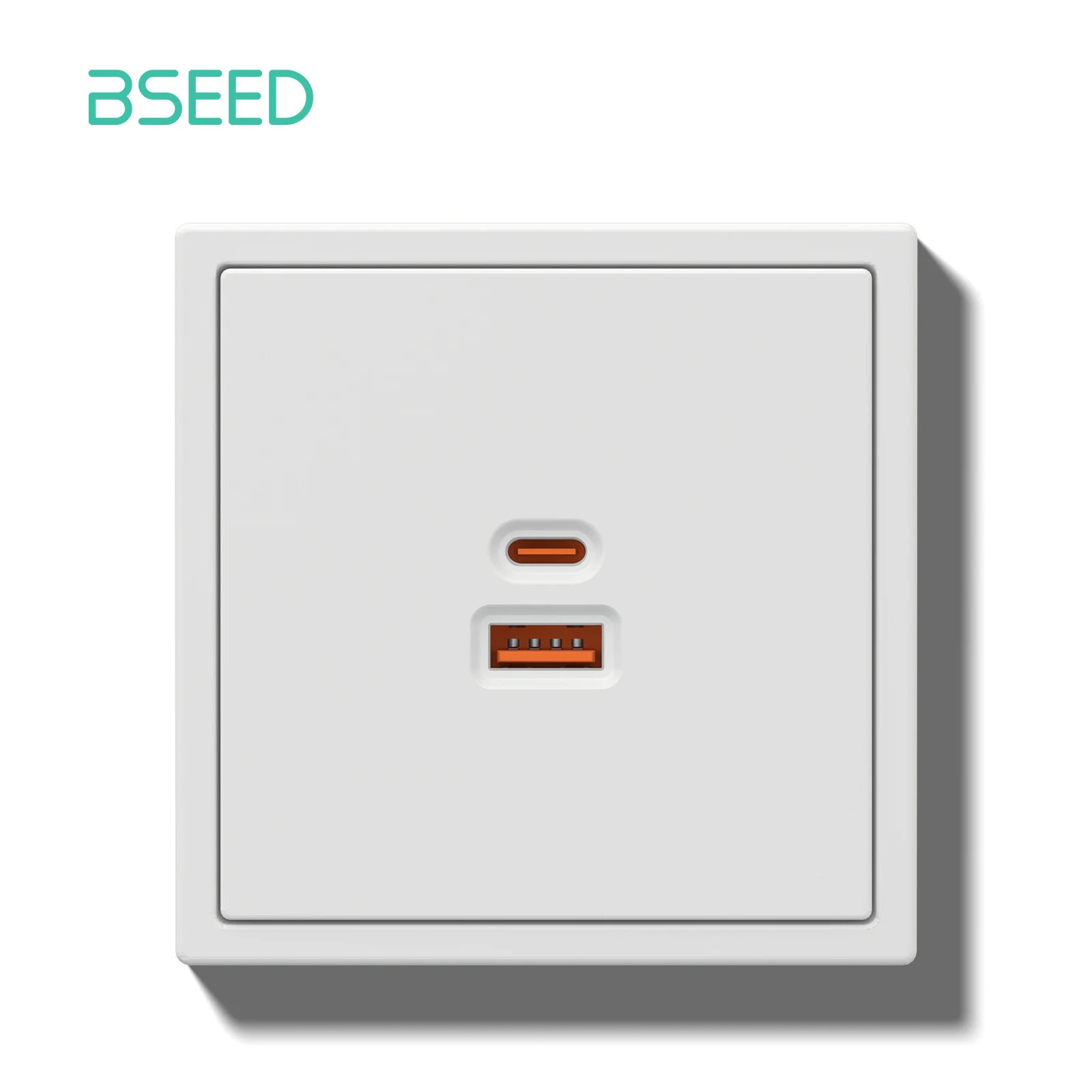 BSEED 65W USB Typ-C Telefon Ladesteckdose Europa Super Quick Fast Port Kunststoff EU Steckdosen Steckdosen Heimgebrauch E-Serie 9