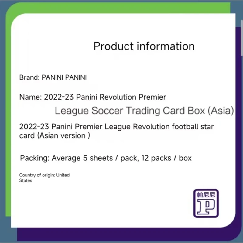 Panini 2022-23 Premier League Revolution Rare Sign Football Star Collection Toy Card Single Pack/whole Box Christmas Gift