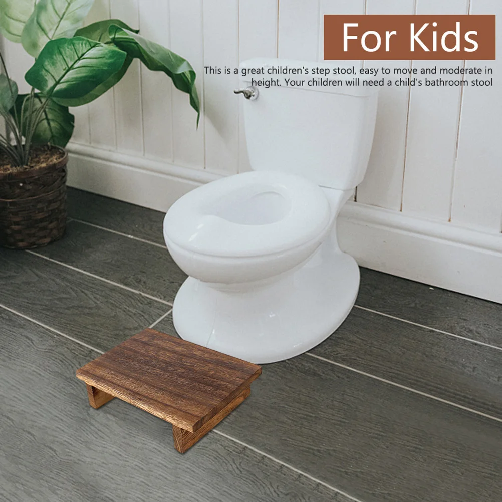 Wood Bedside Step Stool Premium Footrest for Home Office Use Stable Support Comfortable Design Lightweight Easy Carry